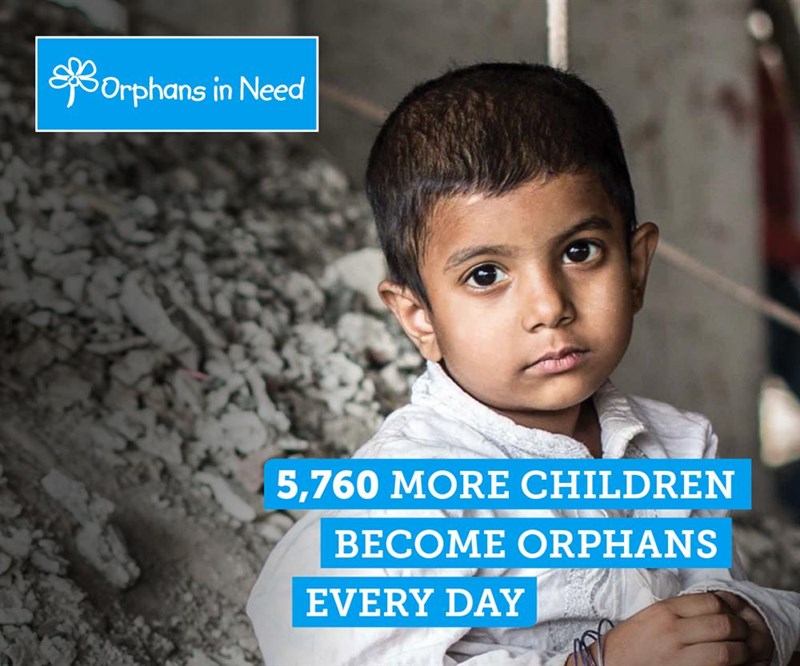 Young orphaned child